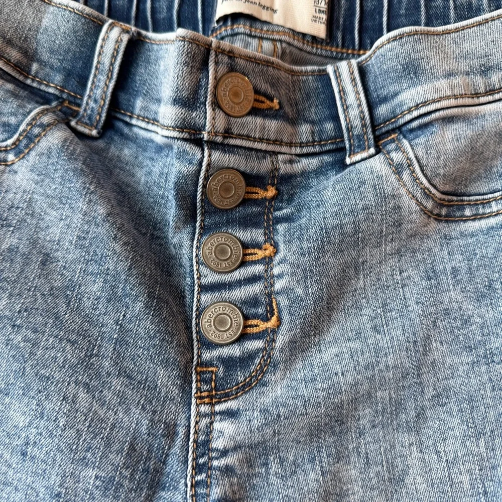 3/27$ Abercrombie Kids mid-rise pull-on jean legging jegging size 13/14 long - Picture 4 of 8